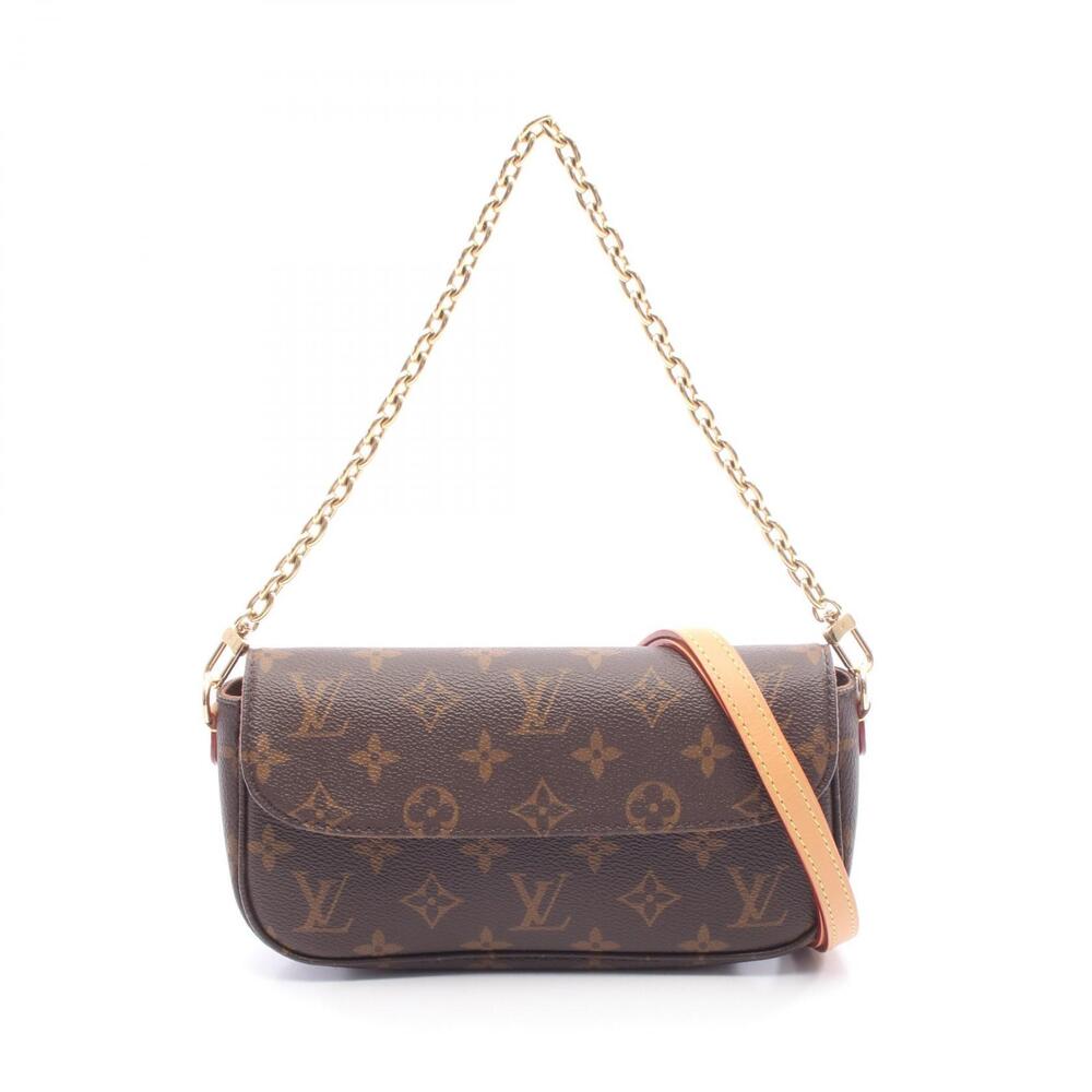 Louis Vuitton Wallet on Chain Ivy Handbag Canvas Monogram Brown